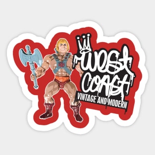 West Coast He-man Sticker